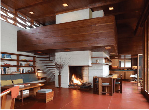 single-story-house-american-architecture-Frank-Lloyd-Wright
