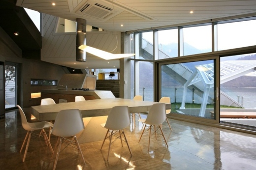 elegantný interiér - dom v Južnej Kórei