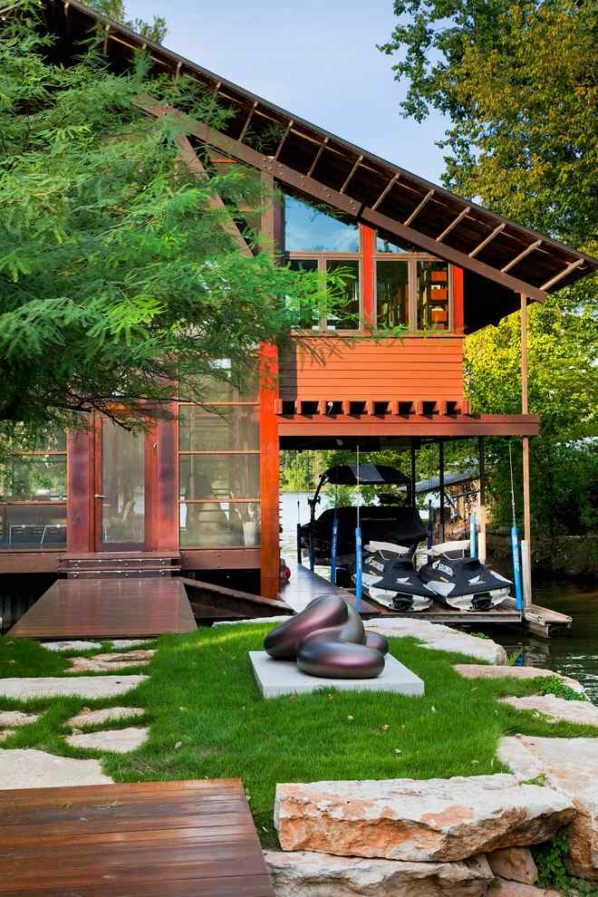 sochárske pútače pohľadov vo vonkajšom areáli rieka kamene