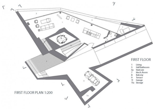 moderná architektúra prvé poschodie všetky miestnosti schody architektúra a dizajn prvé poschodie všetkých izieb
