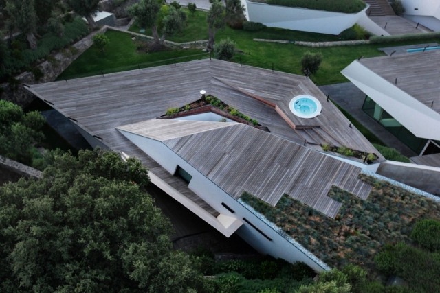 moderná architektúra a dizajnový plán postavený originálnym spôsobom moderná architektúra plán pôvodná stavba prostredie zelená