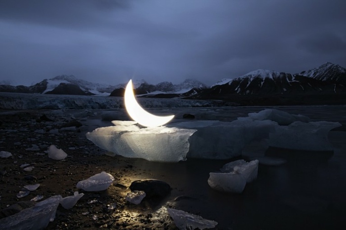 Osvetlenie mesiaca príroda krásny nápad