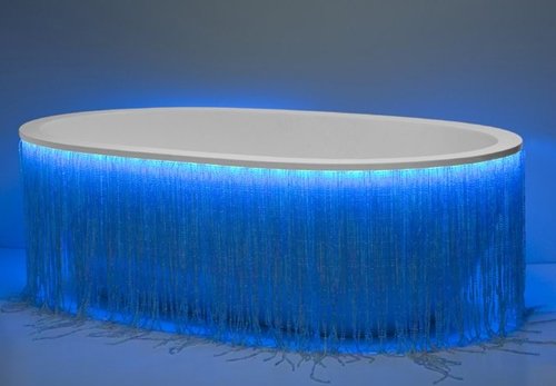 led vaňa luxusné krištáľové reťaze Aquamass