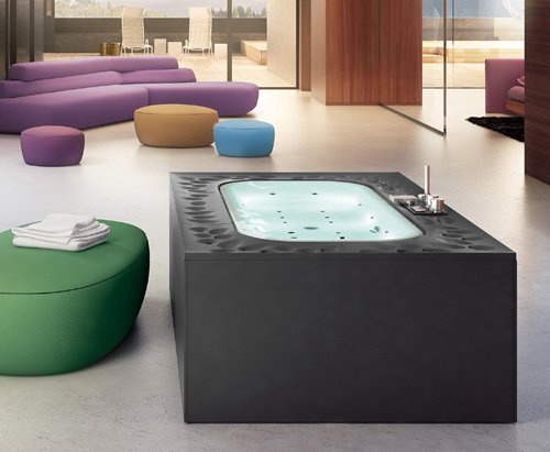 Moderné vane voľne stojace masážne trysky arima glass