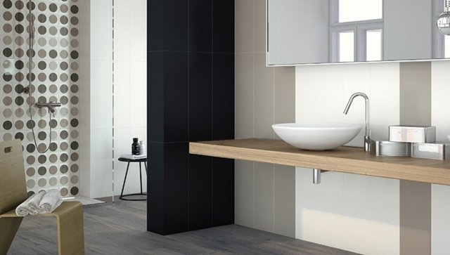 Nápady na dlaždice do kúpeľne moderné hnedé bodky Nápady moderné nápady na dizajn hnedých bodiek