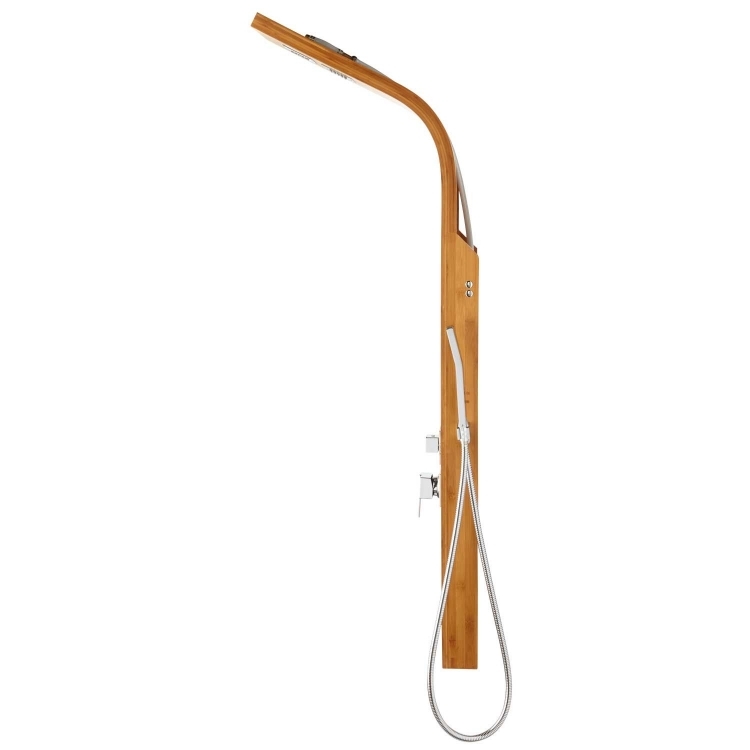 kúpeľňový nábytok-bambus-moderné-nápady-sprcha-dizajn-dreva-kovové-armatúry-inovatívne