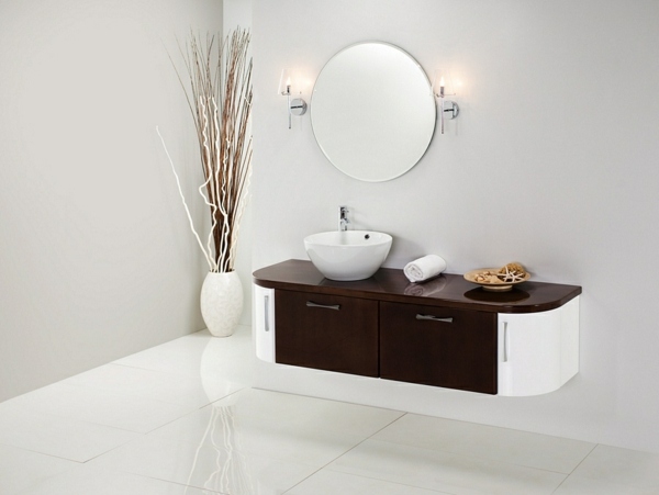 Nápady na dekoráciu kúpeľne dizajn nábytku Nápady na výzdobu kúpeľne zrkadlové osvetlenie