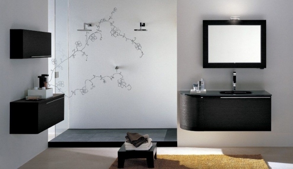 palladio kúpeľňový nábytok predné diely z tmavého dreva Artesi