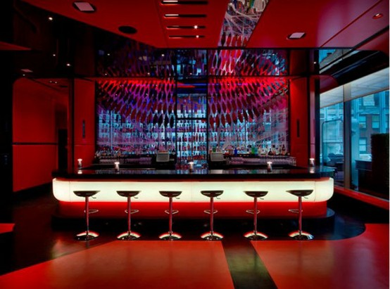 Zrkadlo s barovým osvetlením