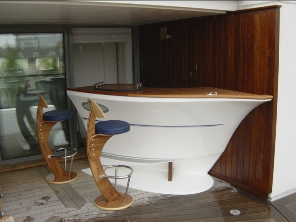 biele telo moderný barteken navrhuje palubu lineh Biele telo moderné návrhy barových pultov z radu paluby