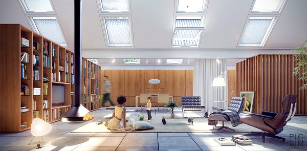 obývacia izba skrine knižnice zásuvky nápady dizajn interiér obývačka trendové skrinky knižnice návrhy dreva interiérový dizajn