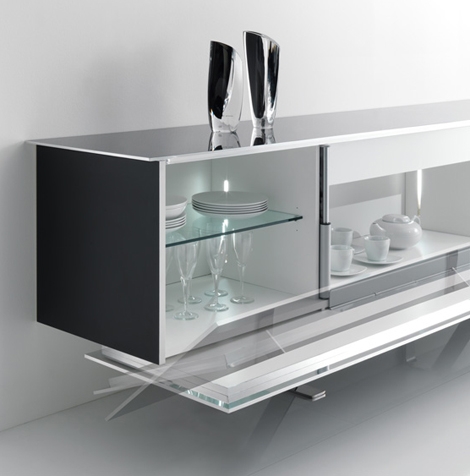 Moderné bufety od Acerbis - riad