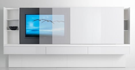 Biele knižnice Acerbis Moderné knižnice z Acerbis-white