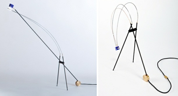 moderné zaujímavé stojacie lampy kovové