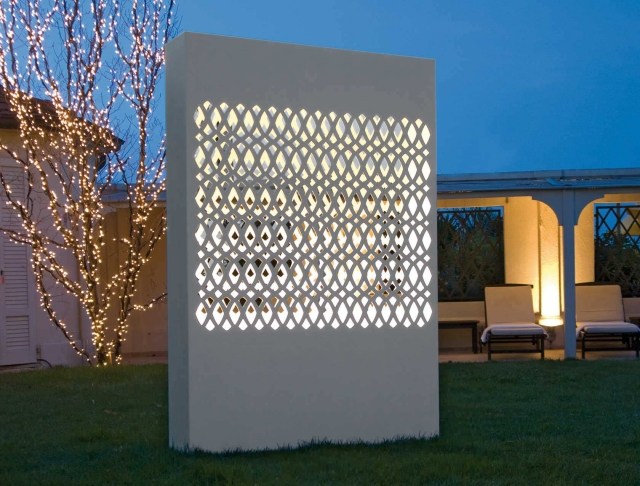 rozdeľovač kvetinových boxov záhradné osvetlenie SIRET BYSTEEL