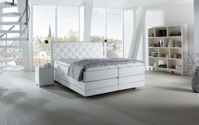 box jarné postele trend moderná spálňa biela prešívaná boxové pružinové postele-trend-moderná-spálňa-biela