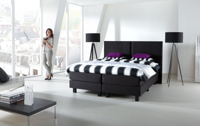 boxová pružinová posteľ čierna nebeský komfort spánku boxová pružinová posteľ-čierna-nebeský-spánkový komfort