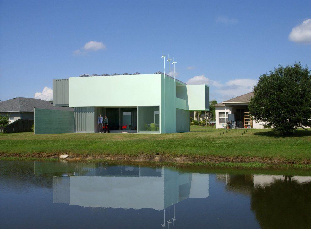 moderný dom z prepravného kontajnera moderný dom z kontajnera