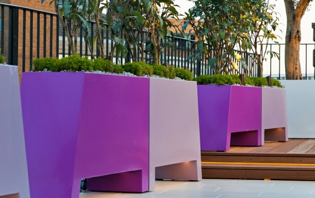 Stropný dizajn fialový kvetináč machová tráva fialový kvetináč machové trávnaté kamienky