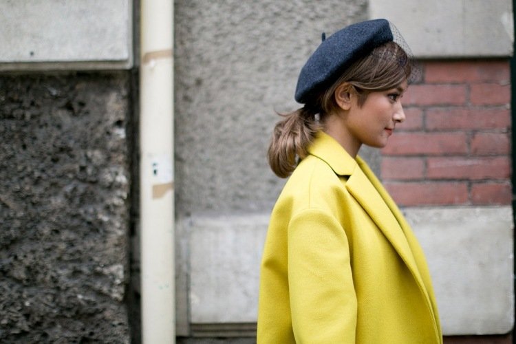 Zapnite si vlasy na zátylku a dajte si baretku Moderné dámske účesy-čiapka-klobúk-elegantná-baret-baret-francúzska-šik