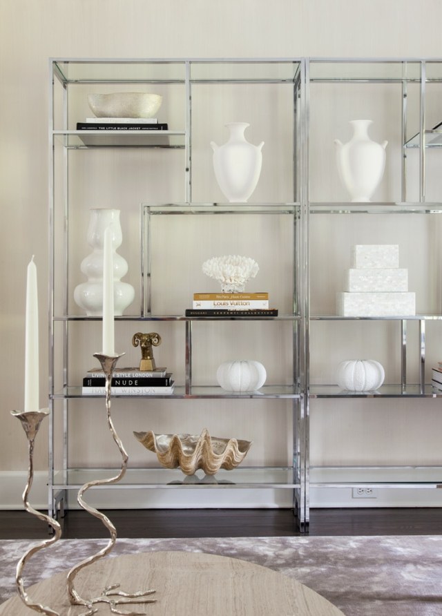 Nástenné police dekoratívne diely držiaky na sviečky vázy misy Dekoratívne kúsky držiaky na sviečky vázy mušle tvar