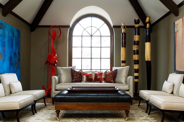 moderná obývačka vysoké exotické sochy dekoratívne kúsky vysoké exotické sochy dekoratívne kúsky bytové doplnky