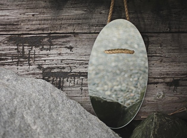 moderný dizajn nástenné zrkadlo závesné prevedenie oválne konopné lano moderné nástenné zrkadlo závesné prevedenie oválne konopné lano