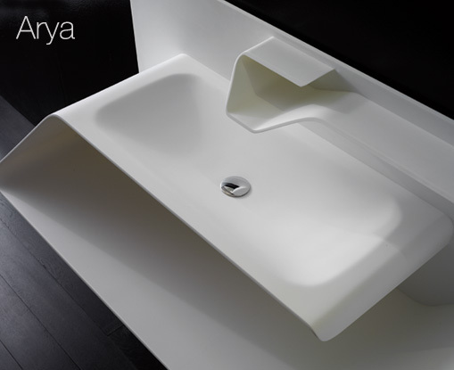 arya umývadlo biela sochárska forma bandini taliansko