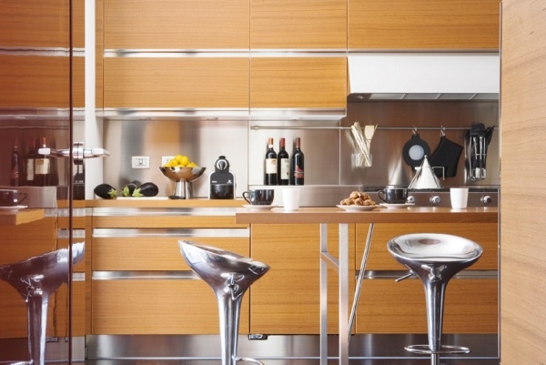 Nápady na interiér Tomasso číslica moderné kuchynské drevené skrinky