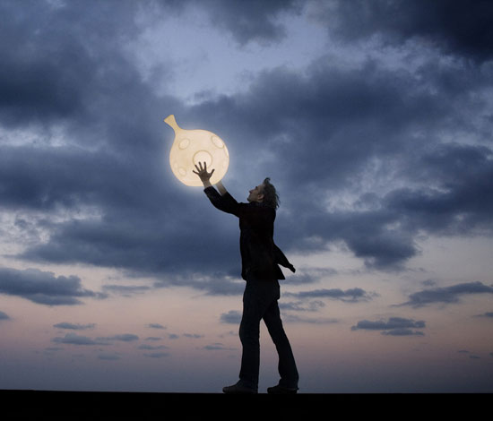 dizajnové osvetlenie polyetylén arturo alvarez lua moon