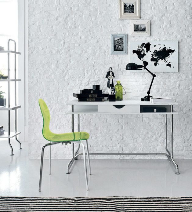 Moderný zásuvka na pracovný stôl z kancelárskeho nábytku, oceľové nohy Alivar