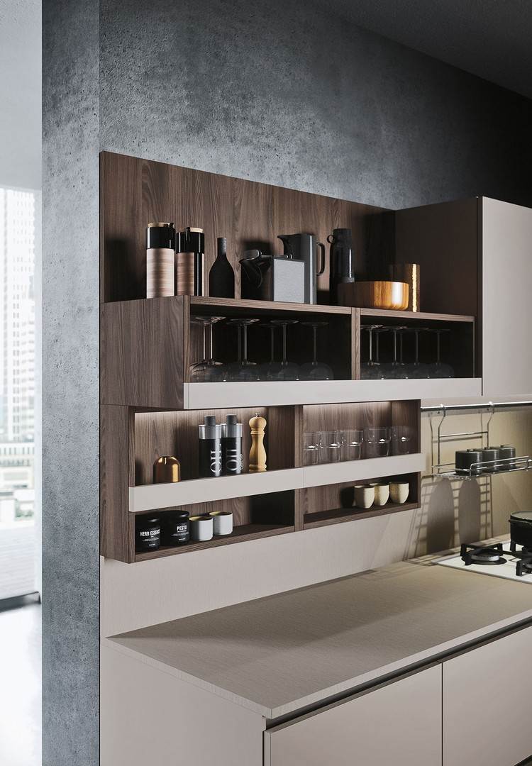 moderne osadená kuchyňa vysoko kvalitný lacný drevený materiál