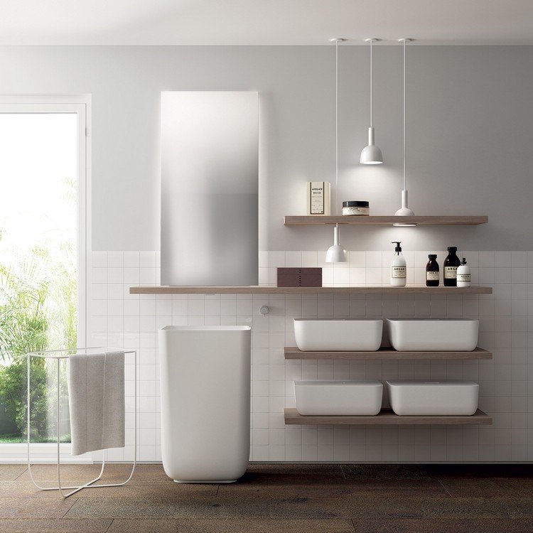 osvetlenie zrkadla do kúpeľne so zrkadlom nepriame