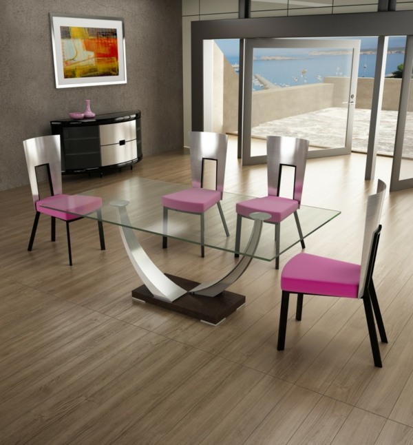 Moderný jedálenský nábytok Sklenená doska Elite Moderný jedálenský nábytok Sklenená doska stola Elite