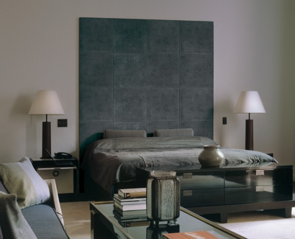 rinascimento obklady do spálne sivé čelo postele