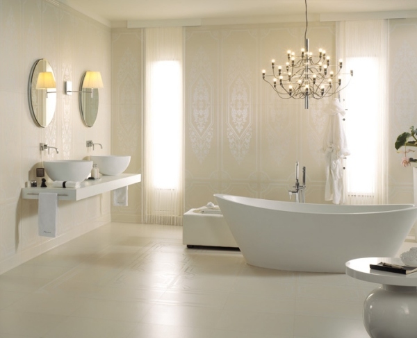 Kúpeľňová keramická dlažba moderná