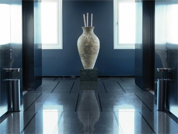 Pokladanie dlažby v jemnom kameninovom lesku