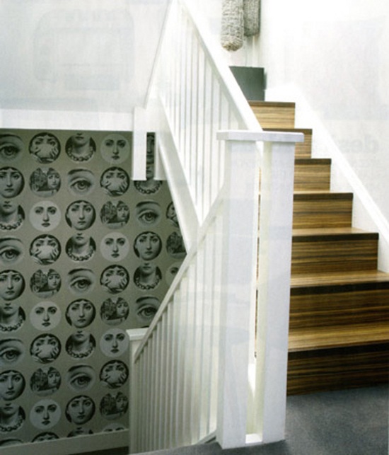 Biele obklady stien schodov-moderná tapeta Obklad na stenu-moderné tapety