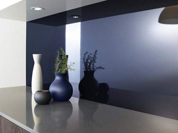 Kuchynské ochranné sklo proti striekajúcej vode, fialové sklo