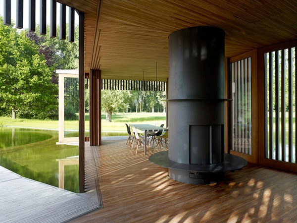 moderná prístavba domu inovatívna otvorená terasa