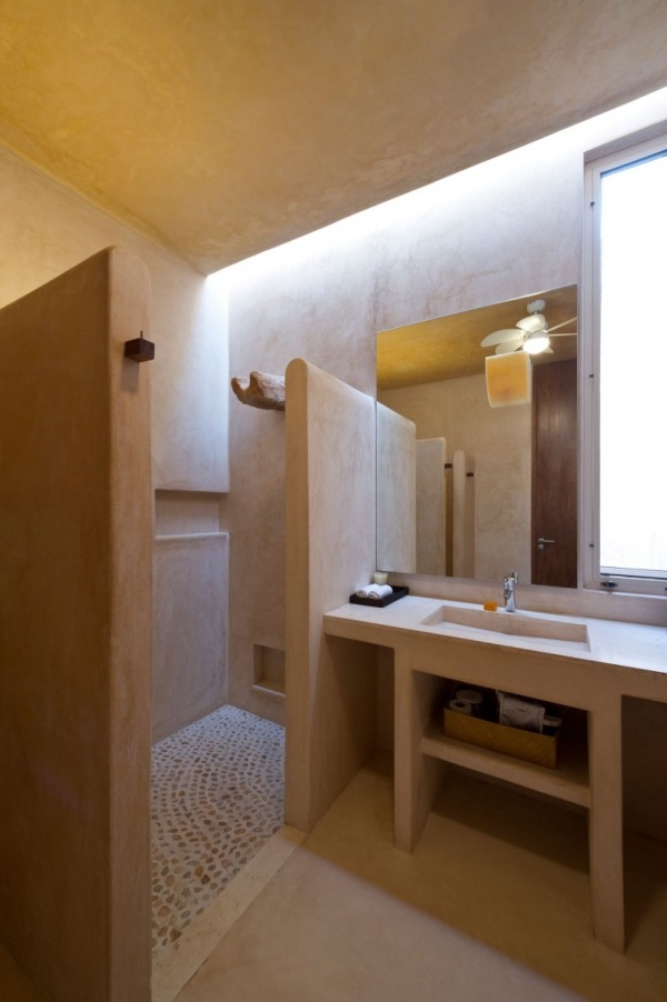 moderná obytná budova yucatan mexiko kúpeľňa moderný domov v kúpeľni yucatan mexiko