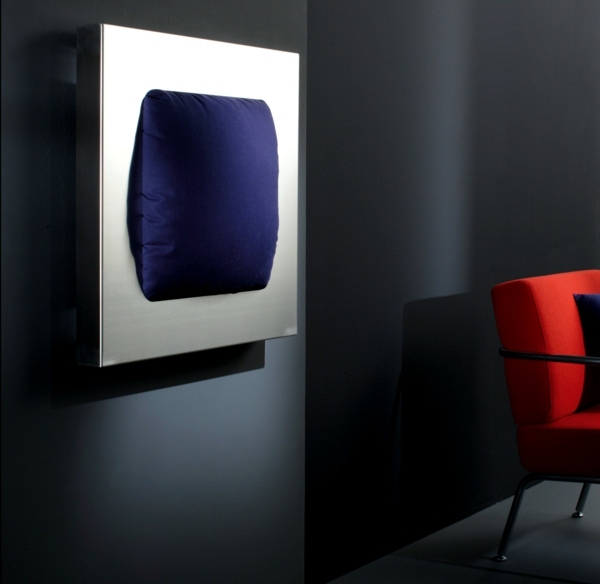 moderný interiér obývačky s radiátorom