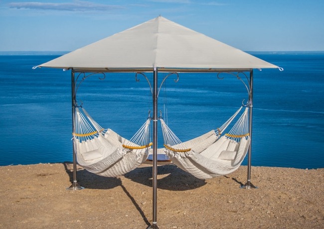 večný model dizajnérske hojdacie siete hojdacie siete trojice hojdacia sieť návrhárskych modelov od spoločnosti Trinity hammocks