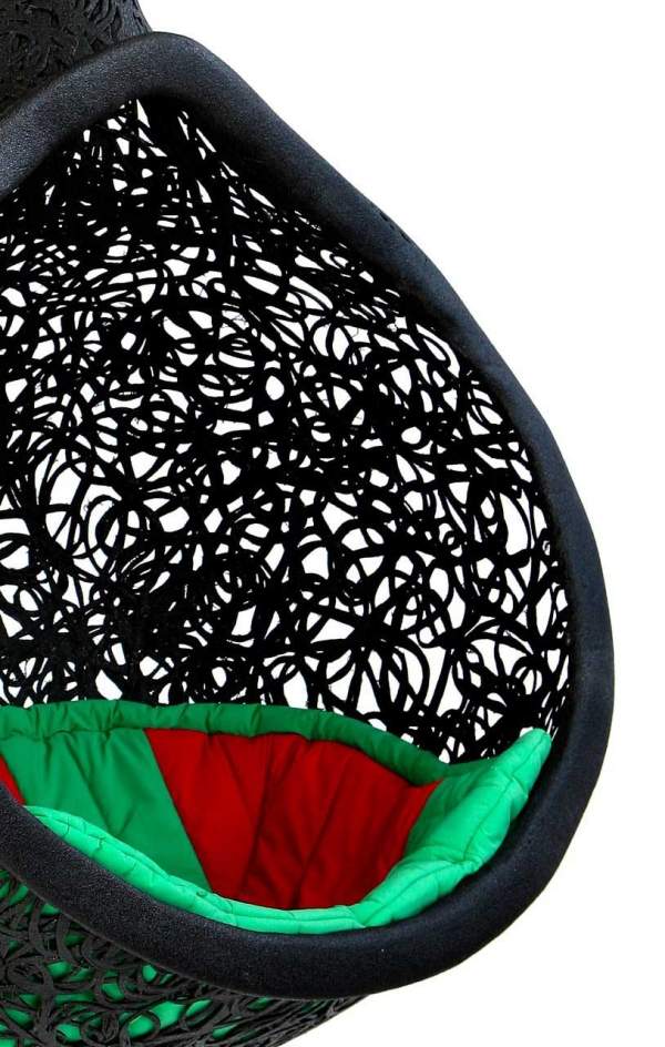 ručné hniezdo Maffam Čadičová vulkanická hornina manu nest Maffam Voľne tvarovaná čadičová čierna sopečná hornina