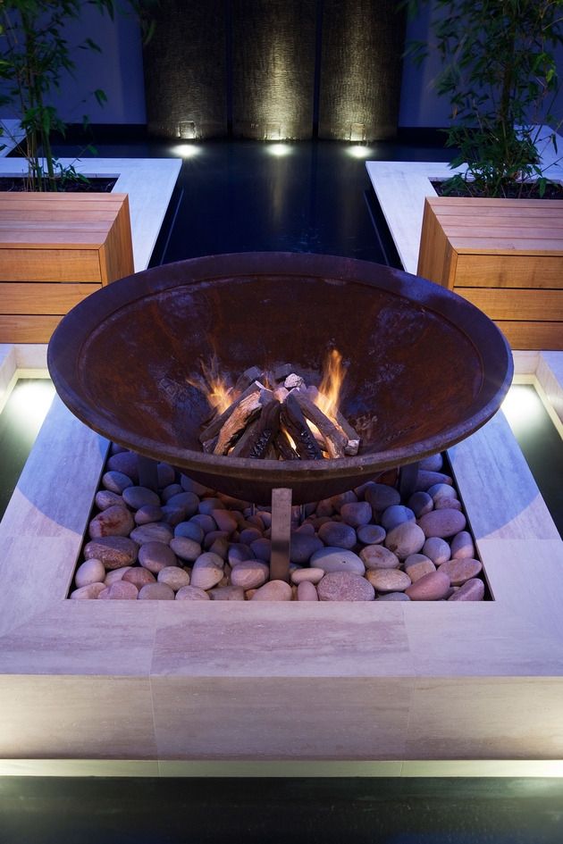 moderná drevená paluba zapálila známe detaily