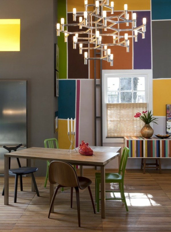 moderný svetelný luster