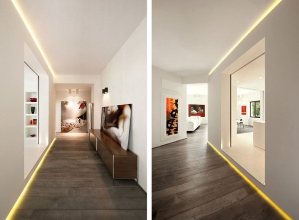 stena s farebnými obrázkami Umenie na stene