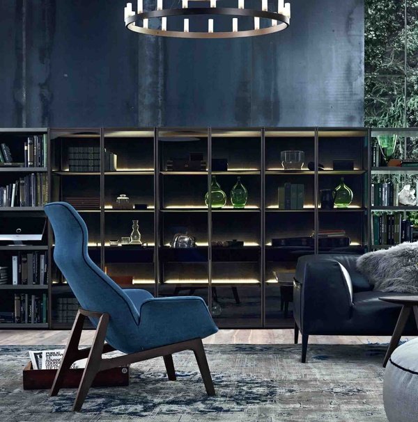 Poliformná knižnica s moderným interiérovým dizajnom Moderný-interiérový-dizajn-koncepty-poliform-knižnica