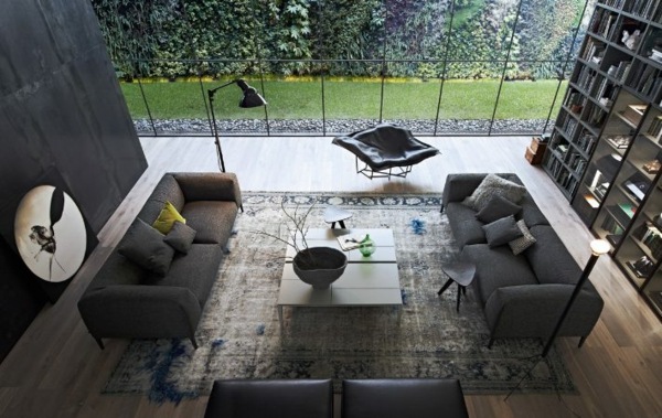 Moderné koncepty interiérového dizajnu poliformnej obývačky Moderný interiér-koncepty-koncepty-poliform-obývacia časť