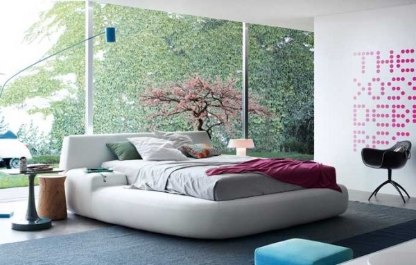 Moderná koncepcia interiéru poliformová posteľ Moderný-interiérový-dizajn-koncepty-poliform-posteľ